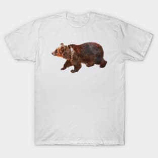 Watercolor Grizzly Bear T-Shirt